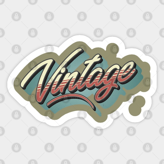 Vintage Sticker by OldTony